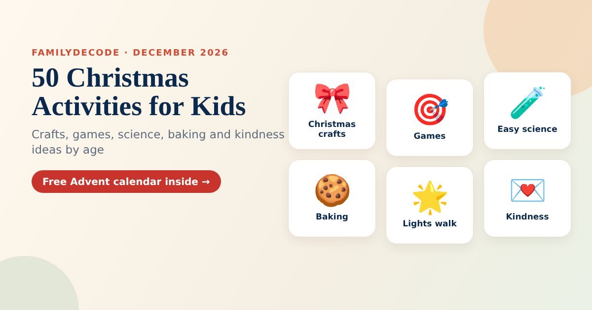 Christmas activities for kids: crafts, games, science, baking, a lights walk and kindness ideas