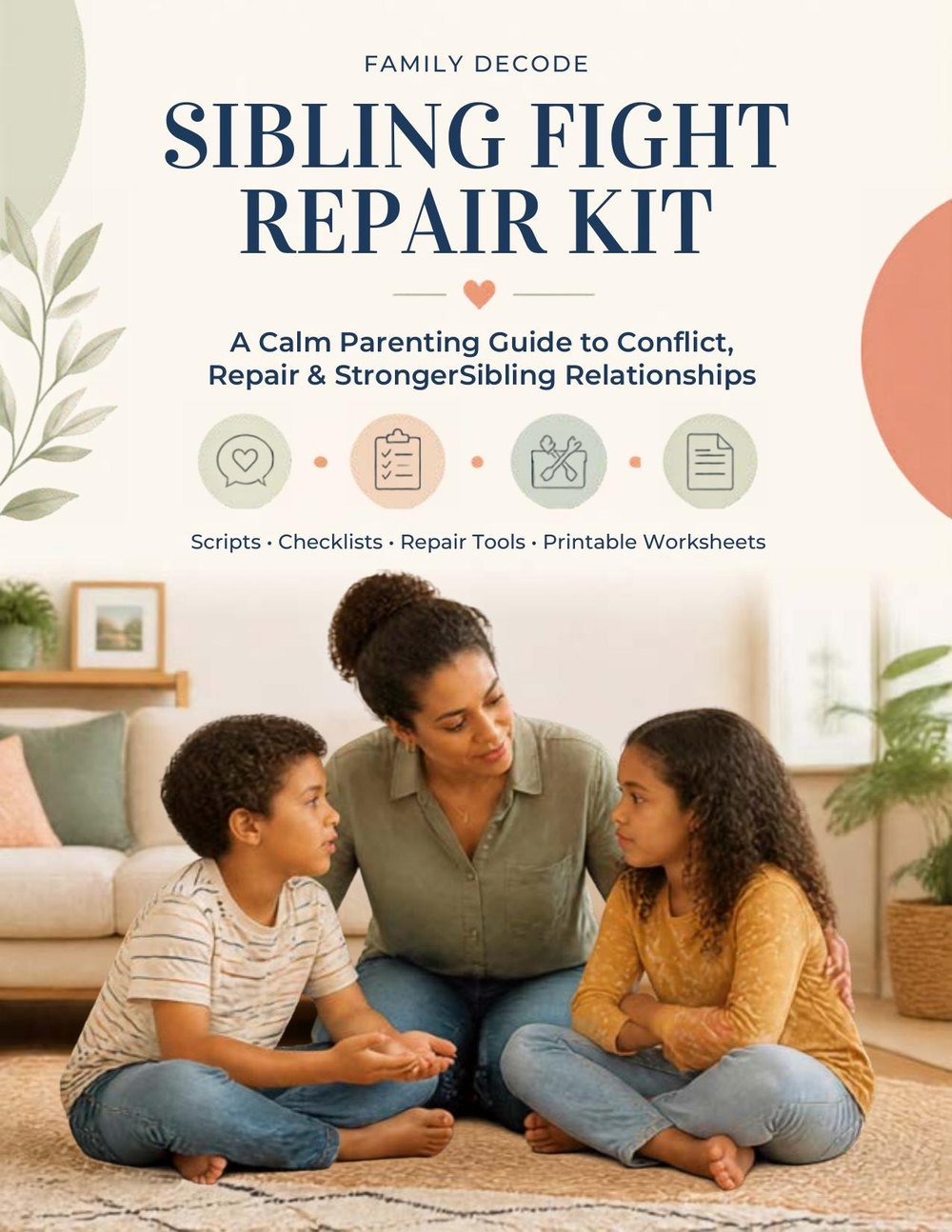 Sibling Fight Repair Kit — Family Decode printable cover