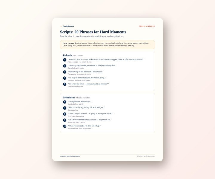 Scripts: 20 Phrases for Hard Moments preview