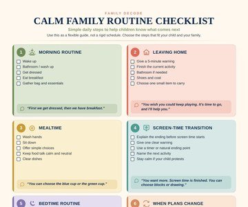 Calm Family Routine Checklist preview