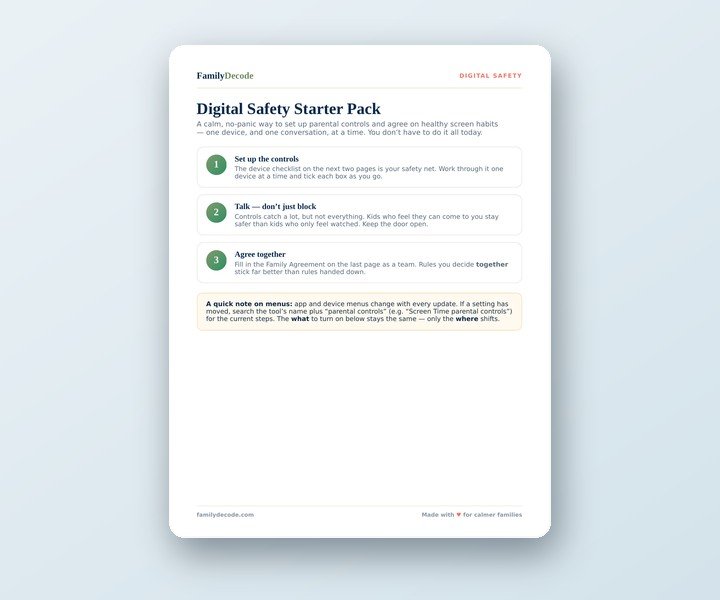 Digital Safety Starter Pack preview