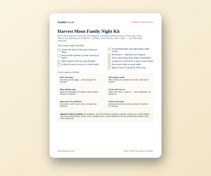 Harvest Moon Family Night Kit preview
